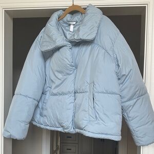 NWT Zella Sky Blue Puffer Jacket